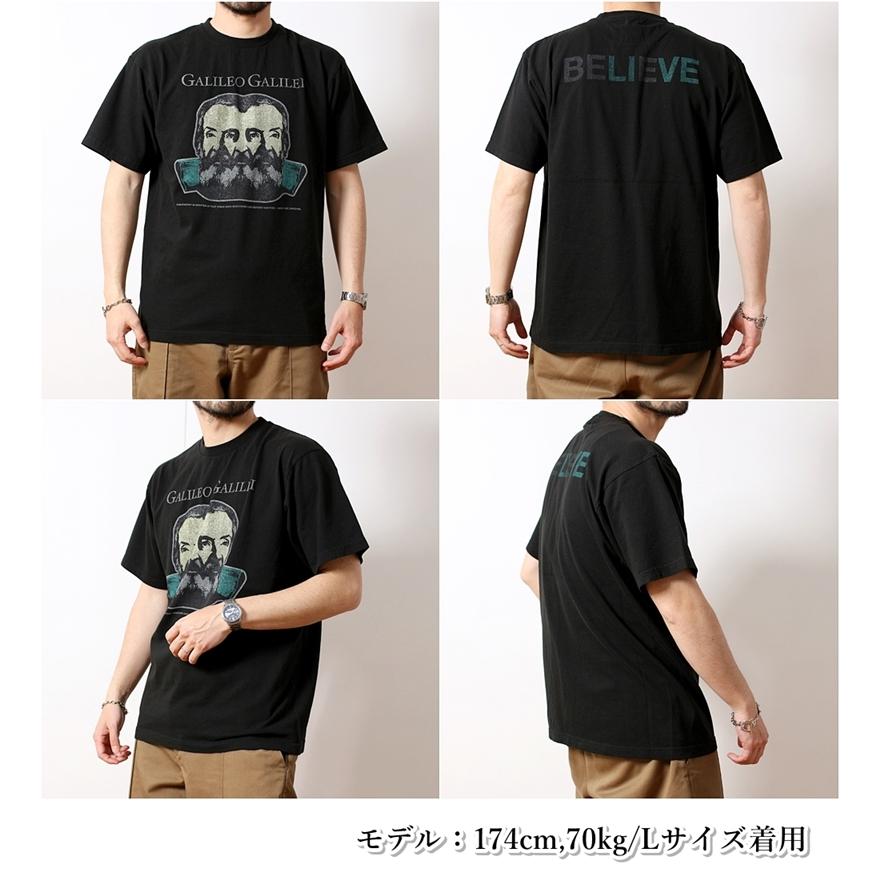 BARNS OUTFITTERS バーンズアウトフィッターズ プリントTシャツ リプロダクト Tシャツ 半袖 プリント ガリレオ・ガリレイ アメカジ (27-br24258)｜rockingchair2822｜07