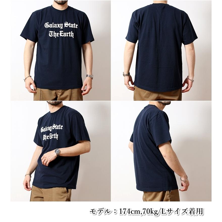 BARNS OUTFITTERS バーンズアウトフィッターズ プリントTシャツ リプロダクト Tシャツ 半袖 発泡プリント ギャラクシーステート アメカジ (27-br24259)｜rockingchair2822｜05