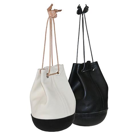 Butler Verner Sails 巾着ショルダーバッグJA-2635 Butler Verner Sails（バトラーバーナーセイルズ） モールドレザー巾着