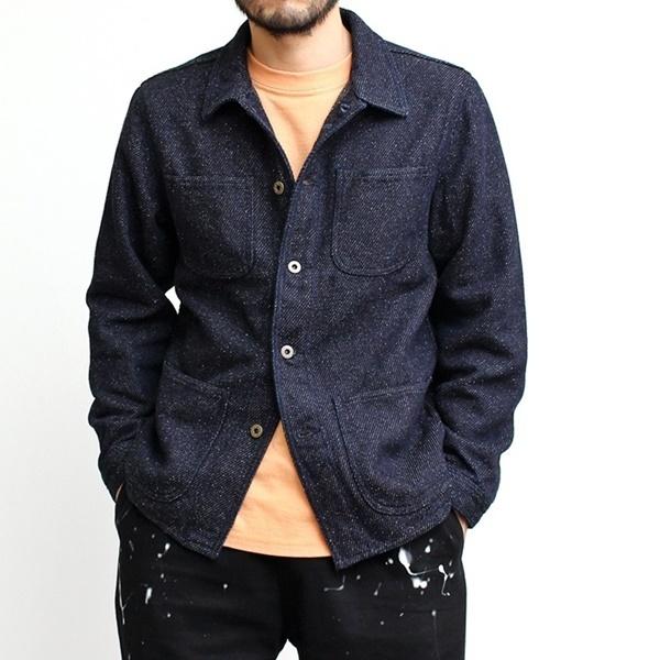 国際ブランド Blue Japan ジャパンブルージーンズ 日本製 カバーオール デニムツイード ジャパンブルージーンズ Jeans 62 J ツイードデニム 羽織 アウター ジャケット 日本製 ブランド メンズ カバーオール デニムツイード ジャケット Luissilva Es