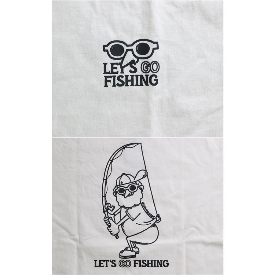 ジムマスター gym master プリント Tシャツ メンズ レディース ブランド LET'S GO FISHING 釣り モチーフ デザイン 丸首 クルーネック 半袖 (66-g321701)｜rockingchair2822｜09