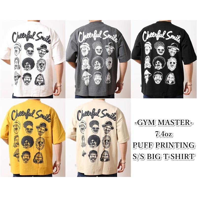 ジムマスター gym master ビッグシルエット Tシャツ メンズ レディース ブランド スマイル 笑顔 発泡プリント デザイン 半袖 おしゃれ ユニーク (66-g321708)｜rockingchair2822｜12