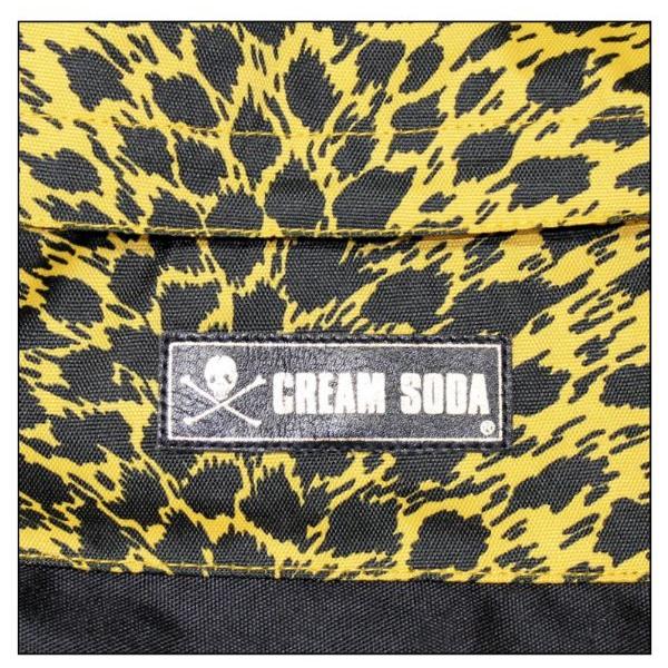 クリームソーダ（CREAM SODA） ヒョウ柄バックパック イエロー