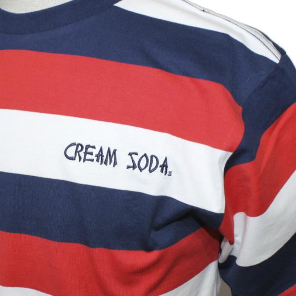 クリームソーダ（CREAM SODA） CS マルチボーダーTシャツ : ROCKIN 