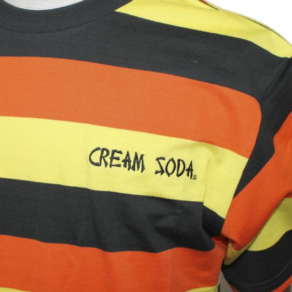 クリームソーダ（CREAM SODA） CS マルチボーダーTシャツ : ROCKIN 