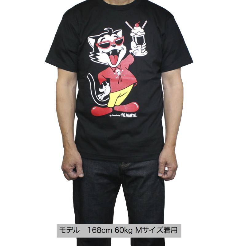クリームソーダ（CREAM SODA） TE CHEERS Tシャツ ブラック : ROCKIN