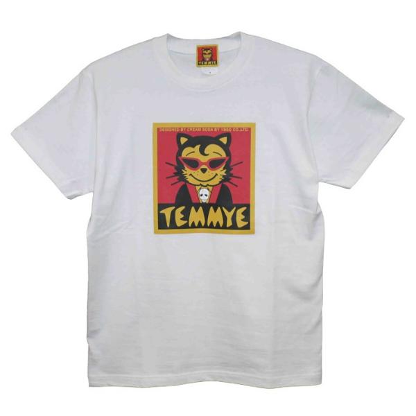 ひびき　CREAM SODA クリームソーダ TEMMYE 総額シャツ クリームソーダ（CREAM SODA） CS ティミーTシャツ ブラック/ホワイト