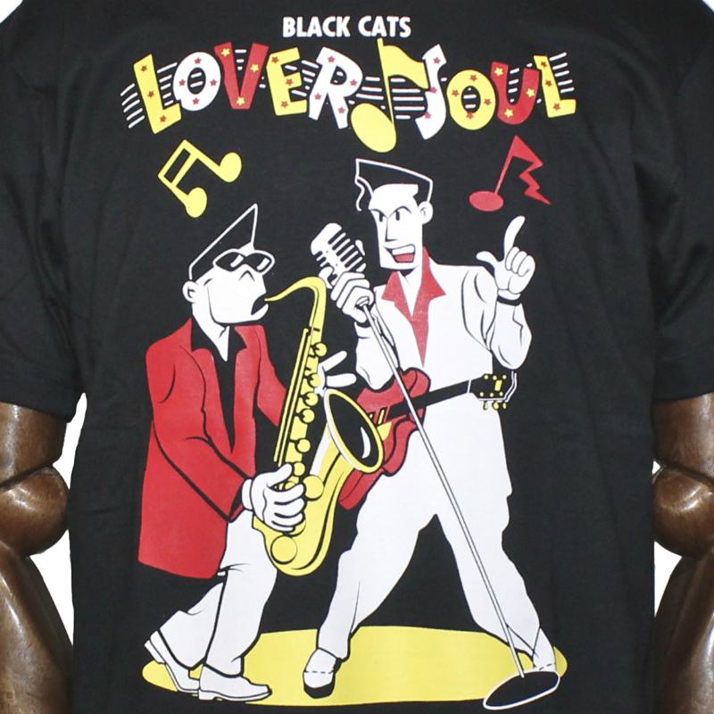 クリームソーダ（CREAM SODA） CS LOVER SOUL Tシャツ ブラック