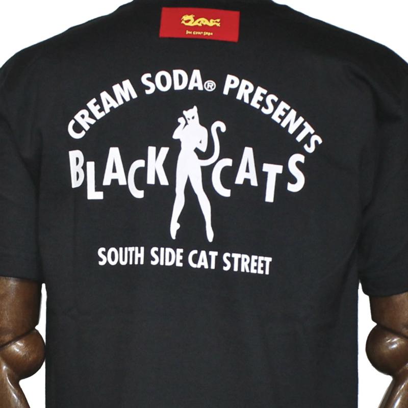 クリームソーダ（CREAM SODA） CS LOVER SOUL Tシャツ ブラック
