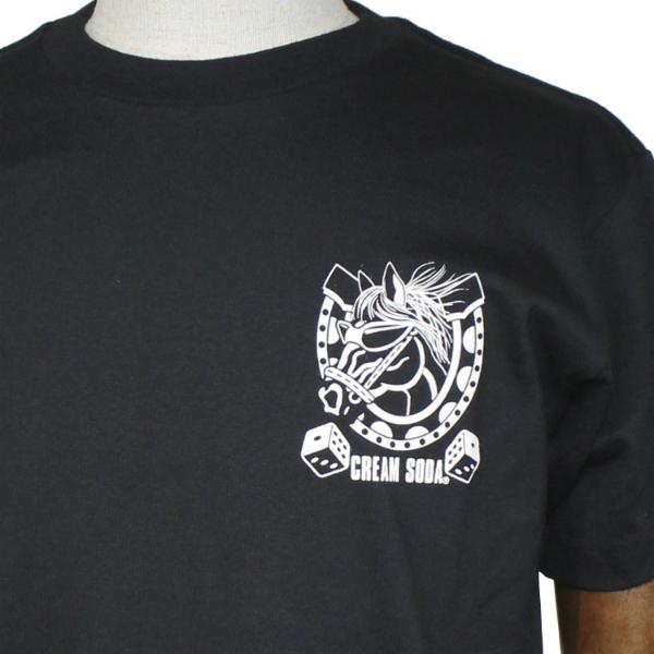 クリームソーダ（CREAM SODA） CS R&R STALLION Tシャツ ブラック