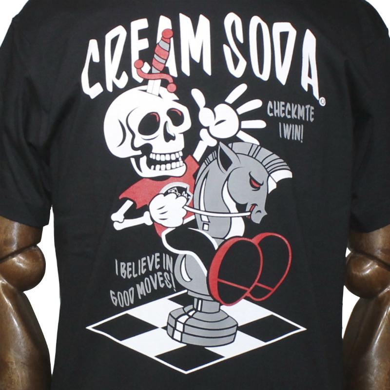 クリームソーダ（CREAM SODA） CS KNIGHT Tシャツ ブラック : ROCKIN