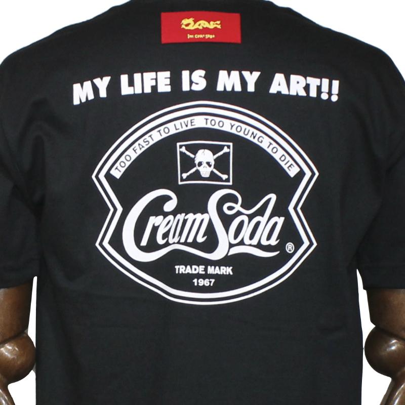 クリームソーダ（CREAM SODA） CS KNIGHT Tシャツ ブラック : ROCKIN