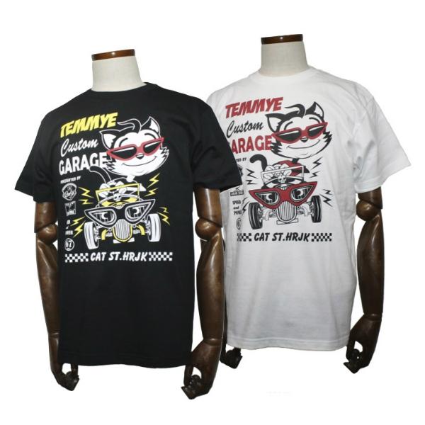 クリームソーダ（CREAM SODA） TE C-GARAGE Tシャツ ブラック/ホワイト