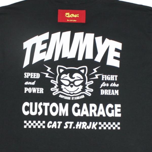 クリームソーダ（CREAM SODA） TE C-GARAGE Tシャツ ブラック/ホワイト