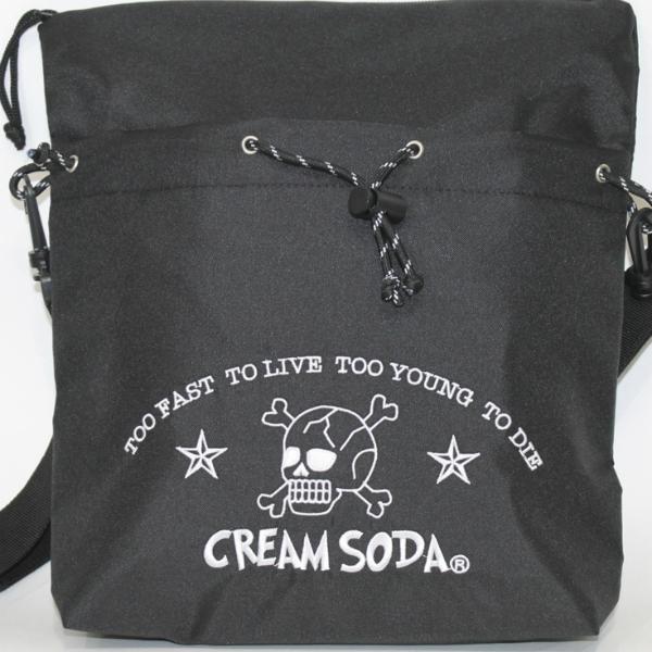 クリームソーダ　CS CROSS BODY BAG 2　ブラック/パープル　CREAM SODA｜rockinkojima-ya｜04