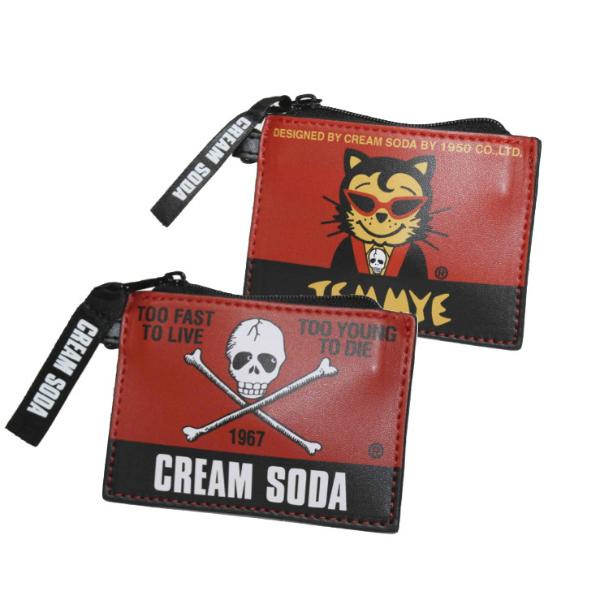 か*り様 creamsodaドクロリベット財布 クリームソーダ（CREAM SODA） CS コインケース ドクロ/ティミー