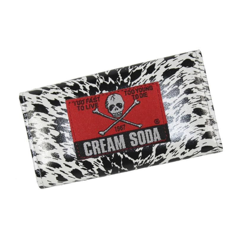 クリームソーダ（CREAM SODA） CS キーケースヒョウ柄WHITE CREAM SODA