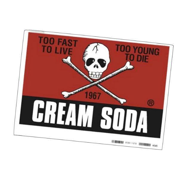 クリームソーダ（CREAM SODA） 角ドクロステッカー : ROCKIN WEB小島屋