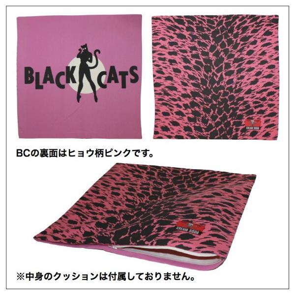 クリームソーダ クッションカバー 角ドクロ ティミー BC(ブラック