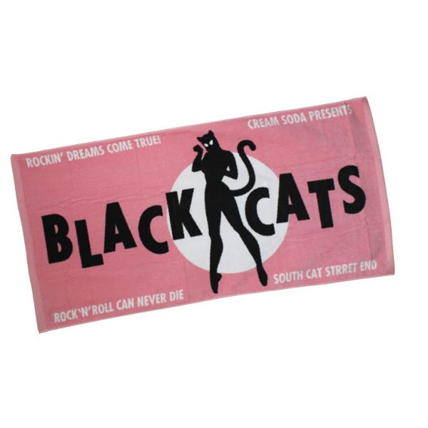 クリームソーダ（CREAM SODA） CS BLACK CATSバスタオル : ROCKIN WEB