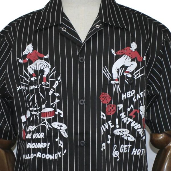 GOOD ROCKIN' グッドロッキン GRS-335 半袖ストライプワーク GOOD ROCKIN' グッドロッキン GRS-335 半袖ストライプワーク