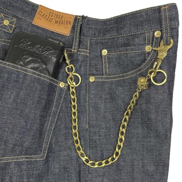 GOOD ROCKIN'（グッドロッキン） ブラスウォレットチェーン ダイス(S