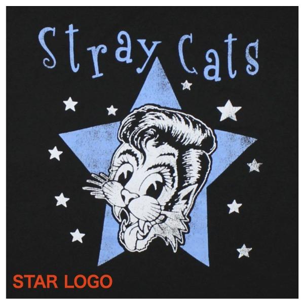 ストレイキャッツロゴtシャツ Star Logo Chest Logo Stray Cats Roc Rockin Web小島屋 通販 Yahoo ショッピング