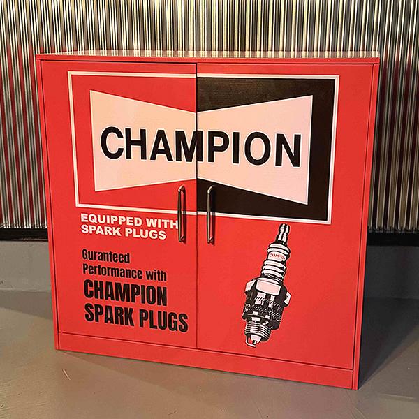 STEEL CABINET スチールキャビネット ディスプレイ什器 CHAMPION