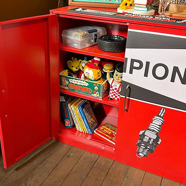 STEEL CABINET スチールキャビネット ディスプレイ什器 CHAMPION