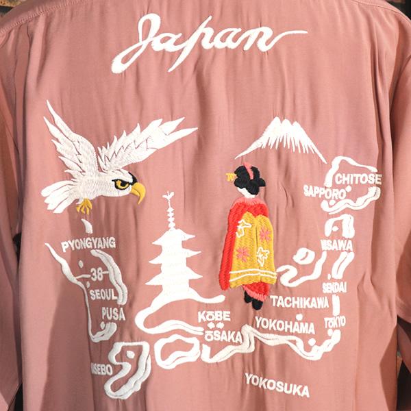 HOUSTONスカシャツ　スーベニア　別珍 HOUSTON（ヒューストン） SOUVENIR L/S SHIRT 長袖スーベニアシャツ