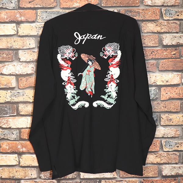 HOUSTON（ヒューストン） SOUVENIR L/S SHIRT 長袖スーベニアシャツ