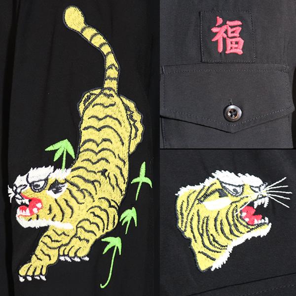 くらいん様HOUSTON スーベニアシャツ(VIETNAM TORA) XXL HOUSTON（ヒューストン） SOUVENIR L/S SHIRT 長袖スーベニアシャツ