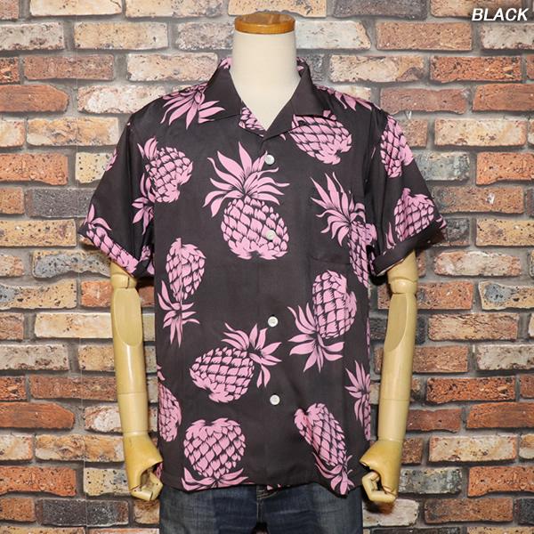 HOUSTON（ヒューストン） ALOHA SHIRT PINEAPPLE パイナップル柄アロハ 