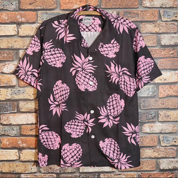 HOUSTON（ヒューストン） ALOHA SHIRT PINEAPPLE パイナップル柄アロハ
