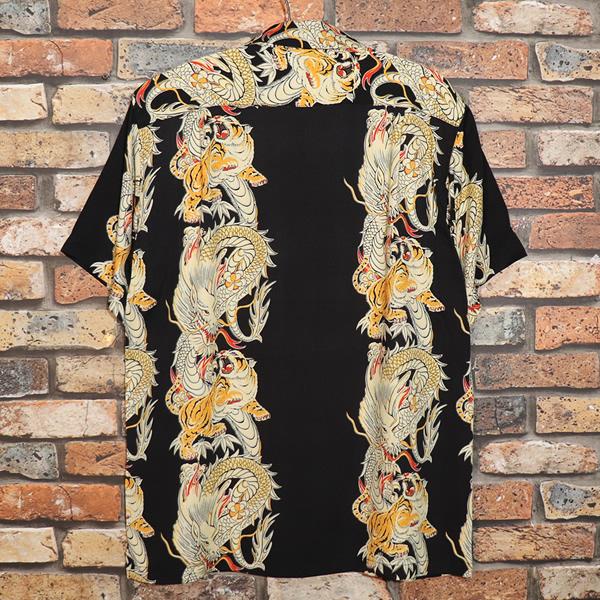 HOUSTON（ヒューストン） ALOHA SHIRT アロハシャツ 龍虎柄 ＃41196