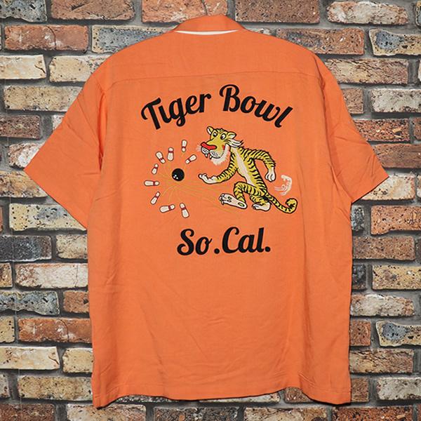 HOUSTON（ヒューストン） BOWLING SHIRT TIGER ボウリングシャツ 虎柄