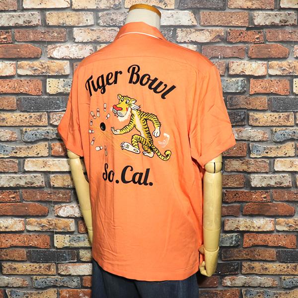 HOUSTON（ヒューストン） BOWLING SHIRT TIGER ボウリングシャツ 虎柄