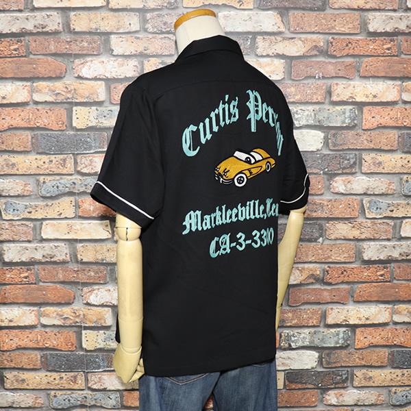 HOUSTON（ヒューストン） BOWLING SHIRT CAR ボウリングシャツ 車柄