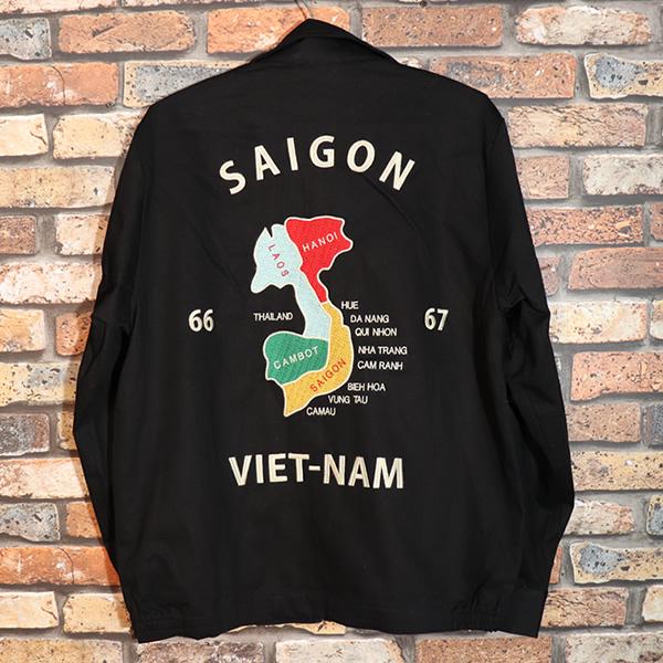 HOUSTON（ヒューストン） VIETNAM JACKET MAP ベトジャン マップ柄