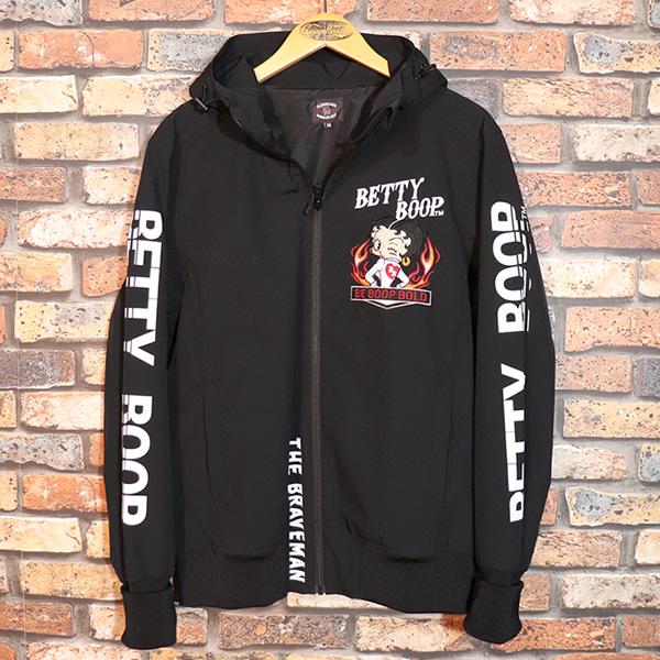 新品　BETTY BOOP ベティブープ 総柄ブルゾン ジャケット M 日本製 BETTY BOOP（ベティ ブープ） 大きいサイズ キングサイズ ビッグサイズ