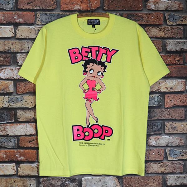 BETTY BOOP ベティーブープ ‘90S復刻版 NEON BETTY プリントTシャツ BE-107 :BE-107:CREAMSODA
