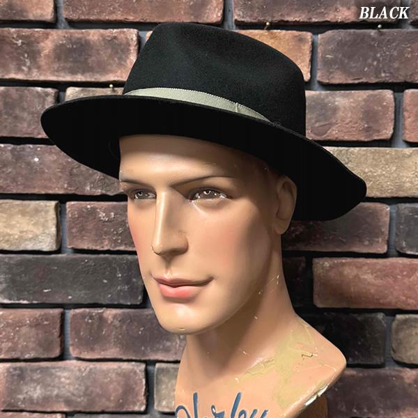Dry Bones Wool Fedora Hat サイズ60 ドライボーンズ Dry Bones（ドライボーンズ） Wool Fedora Hat ウールフェドラハット