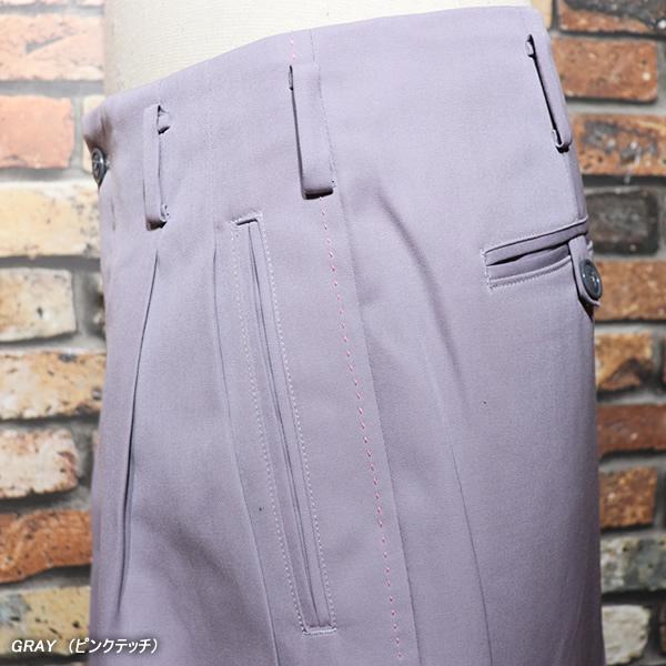Dry Bones（ドライボーンズ） Hand Stitched Two Tuck Trousers ハンド