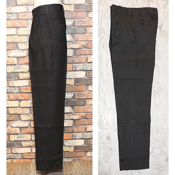 Dry Bones（ドライボーンズ） Hand Stitched Linen Two Tuck Trousers