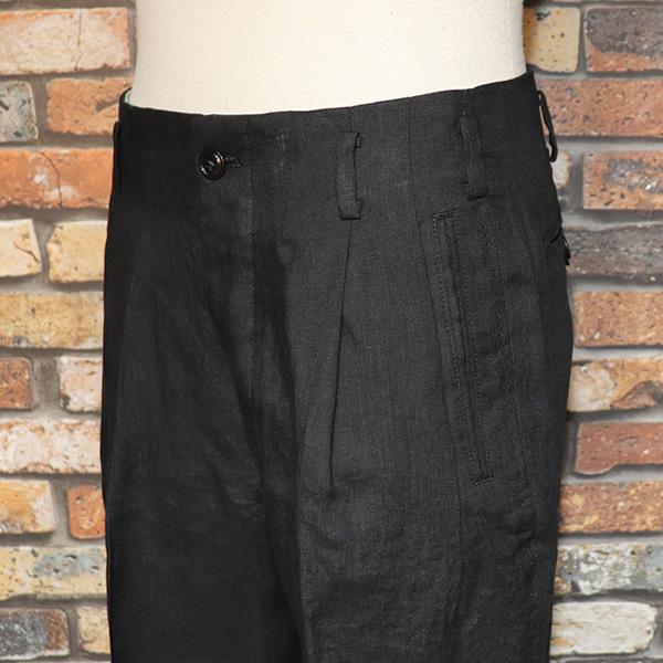 Dry Bones（ドライボーンズ） Hand Stitched Linen Two Tuck Trousers