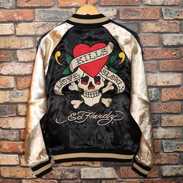 Ed Hardy（エド・ハーディー） REVERSIBLE SOUVENIR JACKET