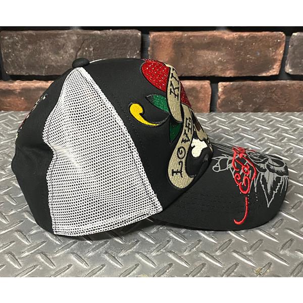 Ed Hardy（エド・ハーディー） Embroidery Mesh Cap 刺繍メッシュ