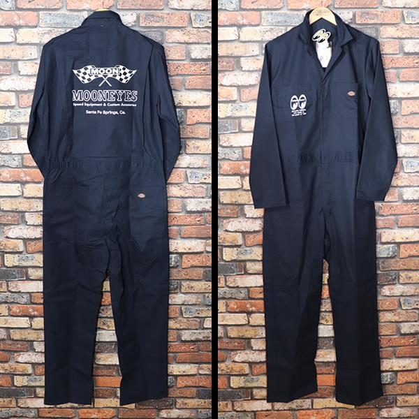 MOON EQUIPPED ムーンイクイップド MOONEYES ムーンアイズ Long Sleeve Coverall 長袖ツナギ  FM032NNY｜rocknroll｜02