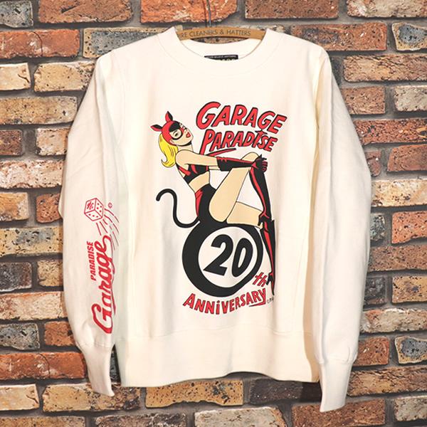 M.KELLY DESIGN GARAGE PARADISE 20th ANNIVERSARY SWEAT SHIRT