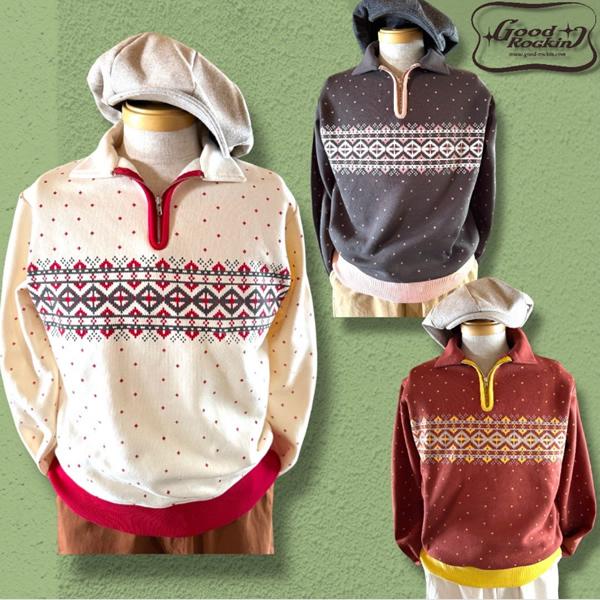 GOOD ROCKIN'（グッドロッキン） GOOD ROCKIN' Vintage style halfzip